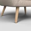 RELAXZETEL BRUNO - Beige/Natuurlijke kleuren, Modern, Hout/Textiel (79/69/75cm) - Bessagi Home