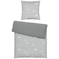 Bettwäsche Sheldon Wende Grau ca. 135x200cm - Grau, Textil (135/200cm) - Modern Living