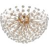 LEDPLAFONDLAMP CATALEYA - Klaar/Goudkleuren, Basics, Glas/Metaal (65/65/32,5cm)