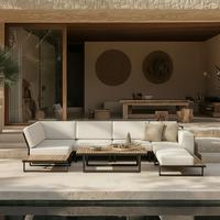 Vrtna Garnitura Marla - boje bagrema/crna, Moderno, drvo/metal - Bessagi Garden