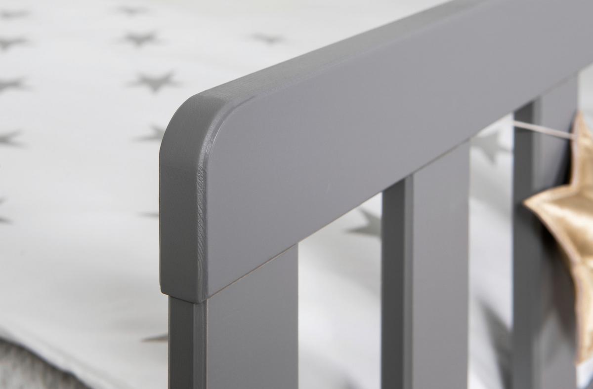 Ausziehbett Holz Duo ca. 100x200 cm Kiefer Hellgrau - Hellgrau/Naturfarben, MODERN, Holz/Textil (100/200cm) - MID.YOU