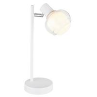 TISCHLEUCHTE 54309TW - Klar/Weiss, Design, Glas/Kunststoff (14,5/12/35cm) - Globo