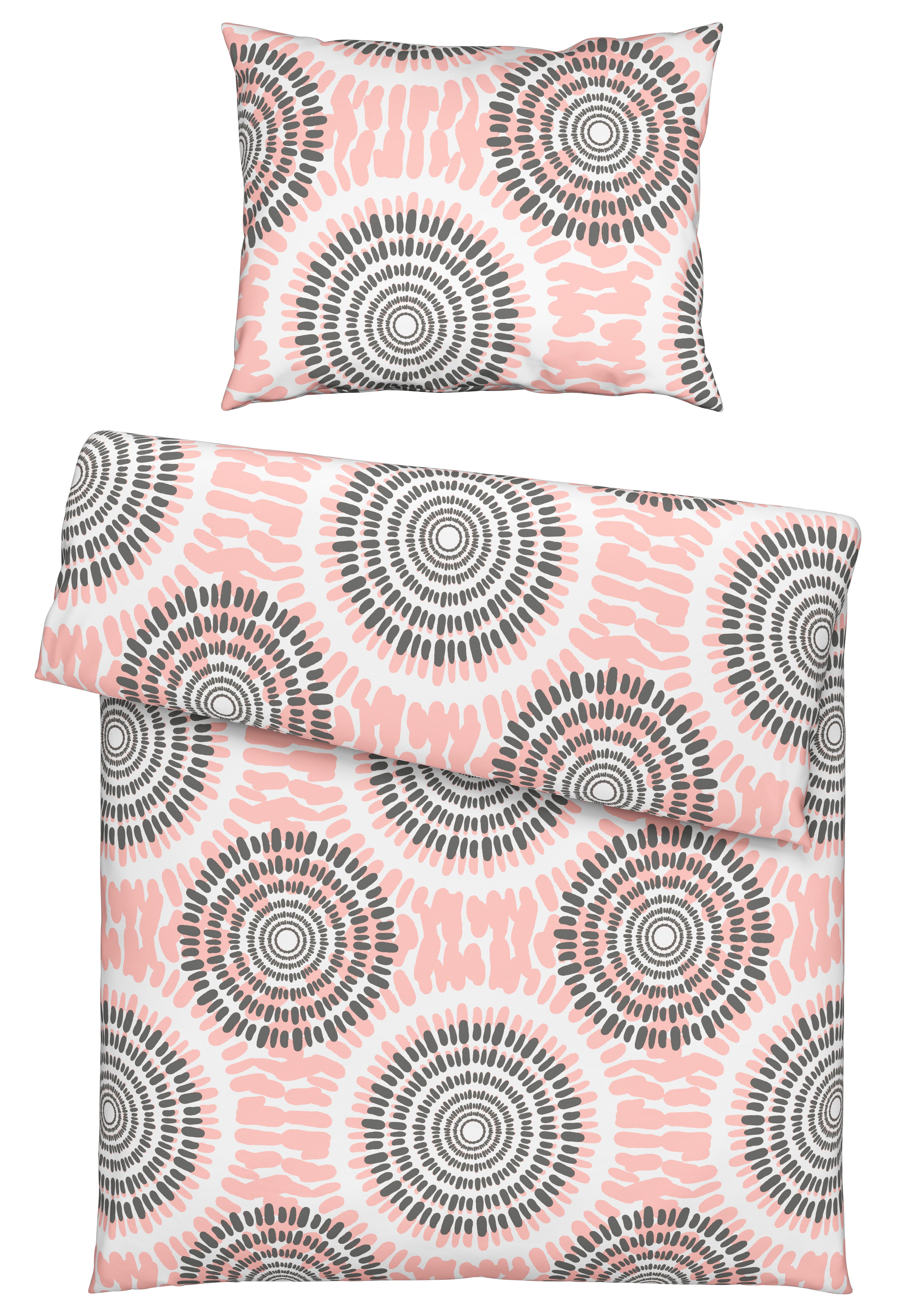 Ágyneműhuzat-garnitúra Cora - rózsaszín, Konventionell, textil (140/200cm) - Modern Living