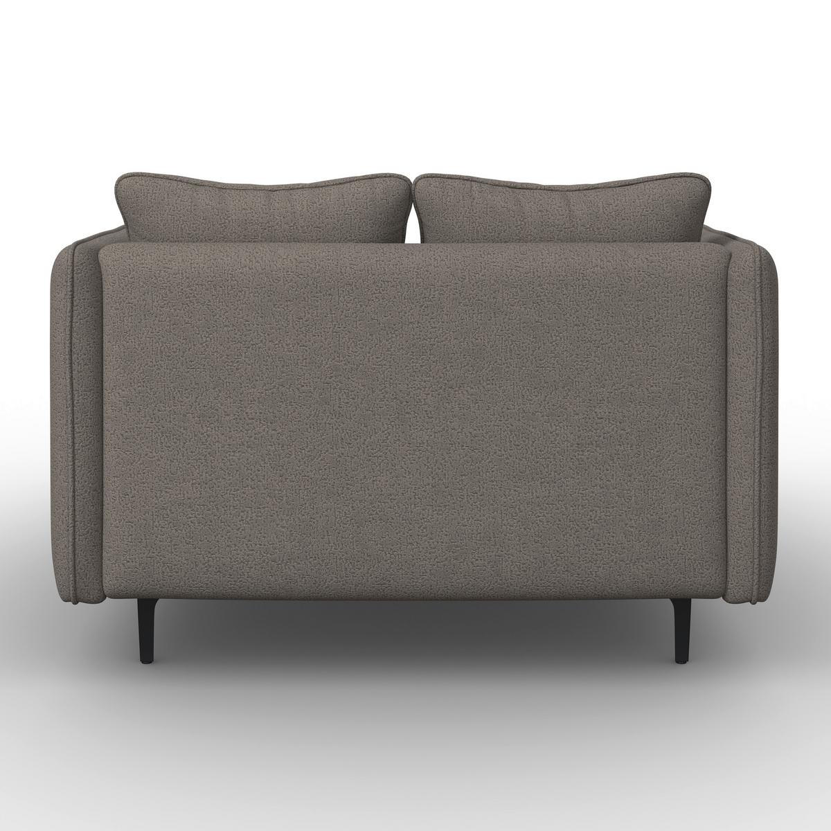 Relaxliege Sandy Chenille Grau - Schwarz/Grau, Modern, Holz/Textil (120/74/160cm) - Bessagi Home