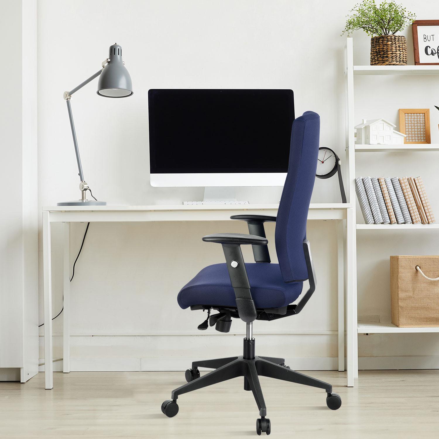 Pisarniški Stol Pro-tec 300, Temno Modra - temno modra, Moderno, umetna masa/tekstil (57/125/53cm) - MID.YOU