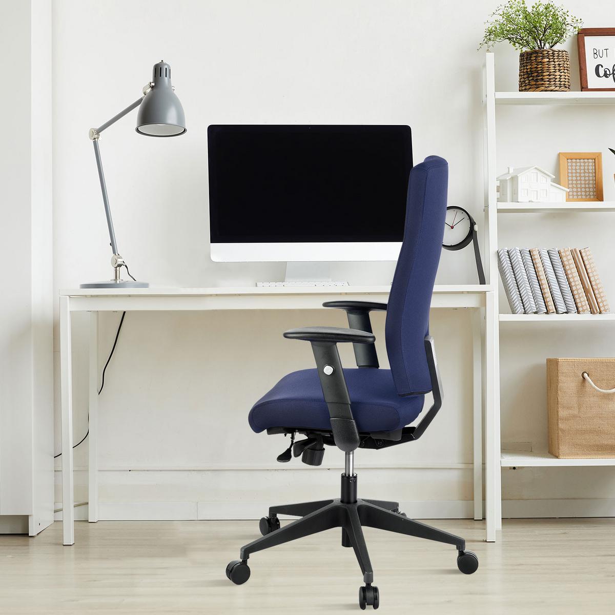Pisarniški Stol Pro-tec 300, Temno Modra - temno modra, Moderno, umetna masa/tekstil (57/125/53cm) - MID.YOU