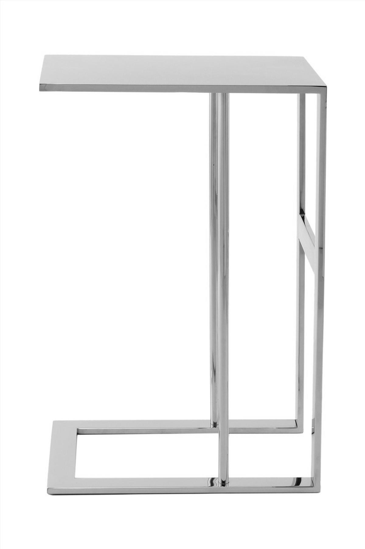 Beistelltisch Beistelltisch Sten 100 Silber - Silberfarben, Design, Metall (40/60/30cm) - Kayoom