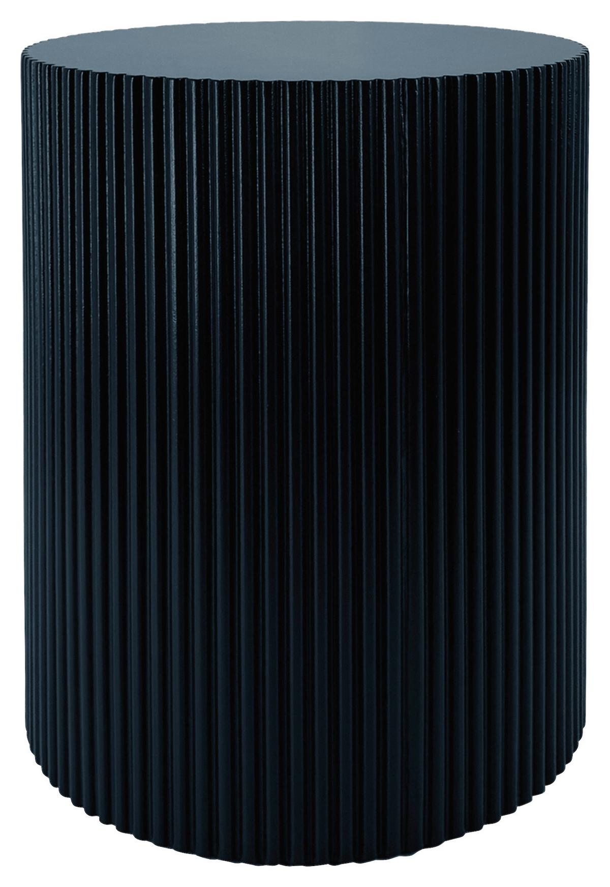 ZESTAW STOLIKÓW BOCZNYCH SELINA - czarny/biały, Trend, materiał drewnopochodny (32,5-40/32,5-40/40-46cm) - Xora