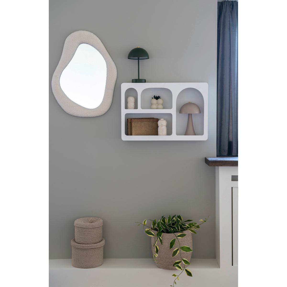 Wandregal Bryne Wall Shelf Weiß - Weiß, Design, Holz (60/40/13cm)