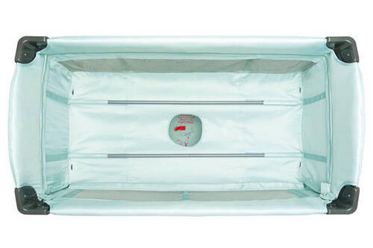 ŁÓŻKO TURYSTYCZNE 4032-14 ZÜRICH - czarny/miętowy, Basics, metal/tkanina (60/120cm) - Fillikid