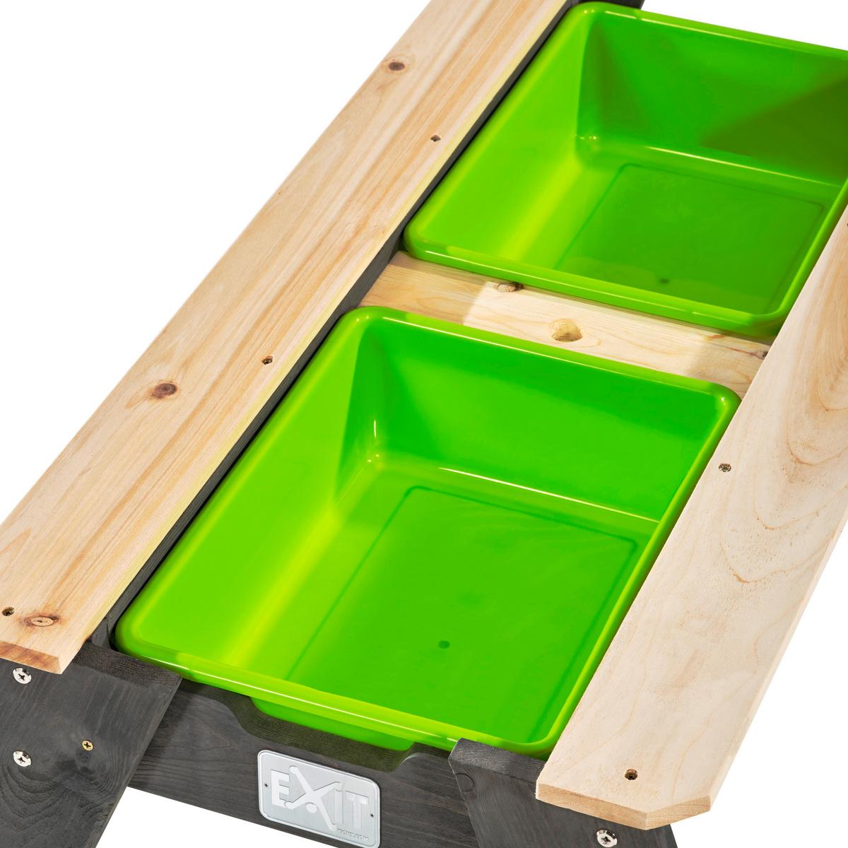 Mizica Za Vodo In Mivko Exit Picnic - siva, Konvencionalno, les (120/94/50cm) - EXIT Toys