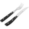 Steakbesteck Rösle 4-teilig - Schwarz, KONVENTIONELL, Kunststoff/Metall - Rösle Steakbesteck Rösle 4-teilig - Schwarz, KONVENTIONELL, Kunststoff/Metall - Rösle
