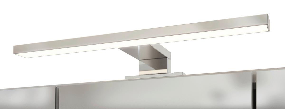 Spiegelschrank Pienza mit LED 3-türig ca. 100x64 cm Grau - Basics, Glas/Holzwerkstoff (100/64/20cm) - Held