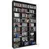 Standregal Megosa Maxi Schwarz - Schwarz, KONVENTIONELL, Holzwerkstoff (102/183/18 (23)cm) - MID.YOU