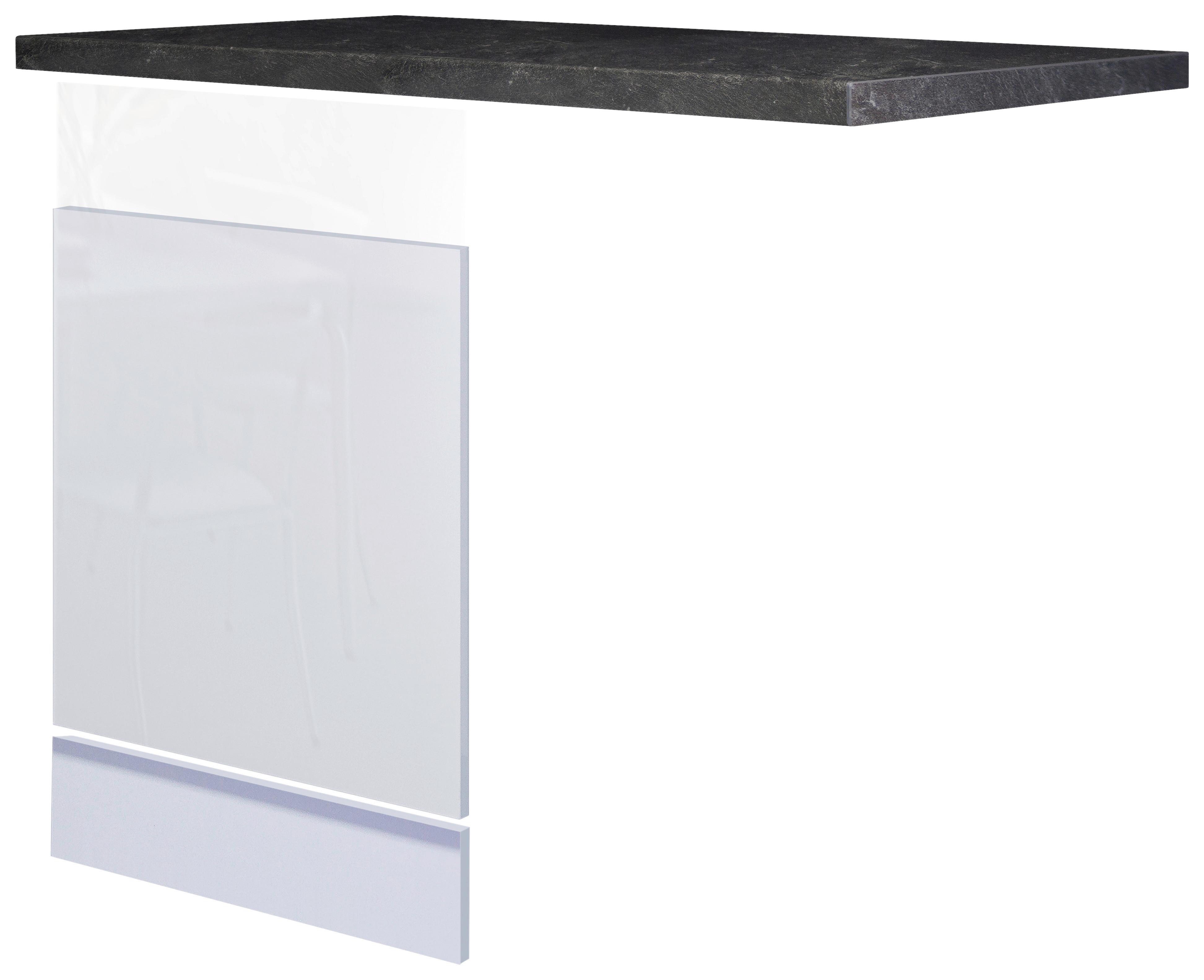 Letvica Pomivalnega Stroja Alba, Bela, Š. 60 Cm - bela/barve skrilavca, Moderno, leseni material (110/86/60cm) - FlexWell