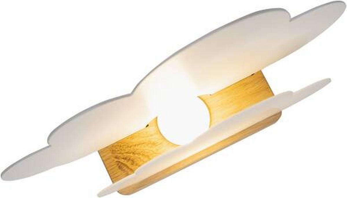 LAMPA STOŁOWA DZIECIĘCA 139219 - biały, Basics, tworzywo sztuczne/drewno (20/35/7cm)