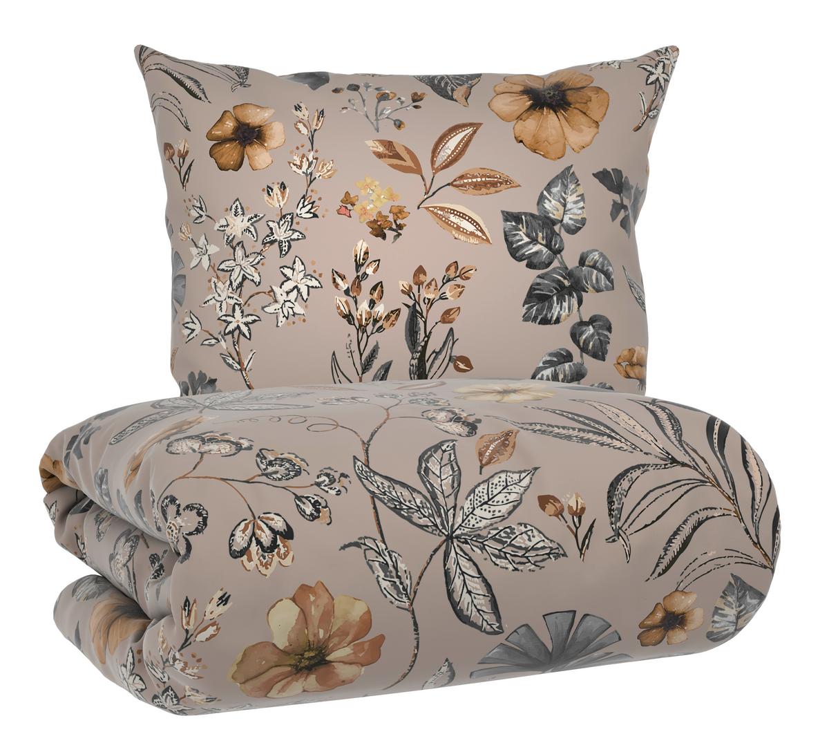 Bettwäsche Patlas Beige ca. 135x200cm - Beige, MODERN, Textil (135/200cm) - Mömax