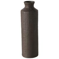 Vase Rope II Dunkelbraun - Dunkelbraun, Basics, Keramik (13,5/41,5cm) - Mömax