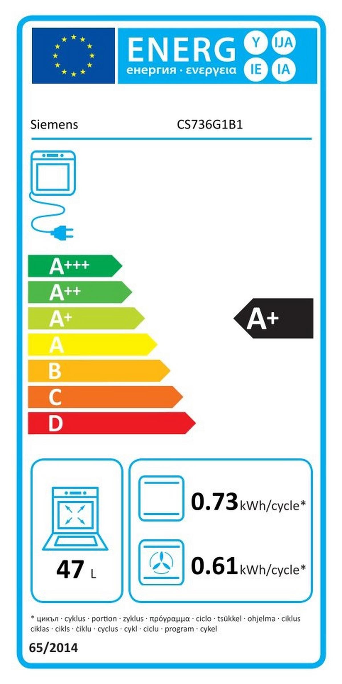 Dampfbackofen CS736G1B1 Schwarz/Edelstahlfarben - Edelstahlfarben/Schwarz, MODERN, Glas/Metall (59,4/54,5/54,8cm) - Siemens