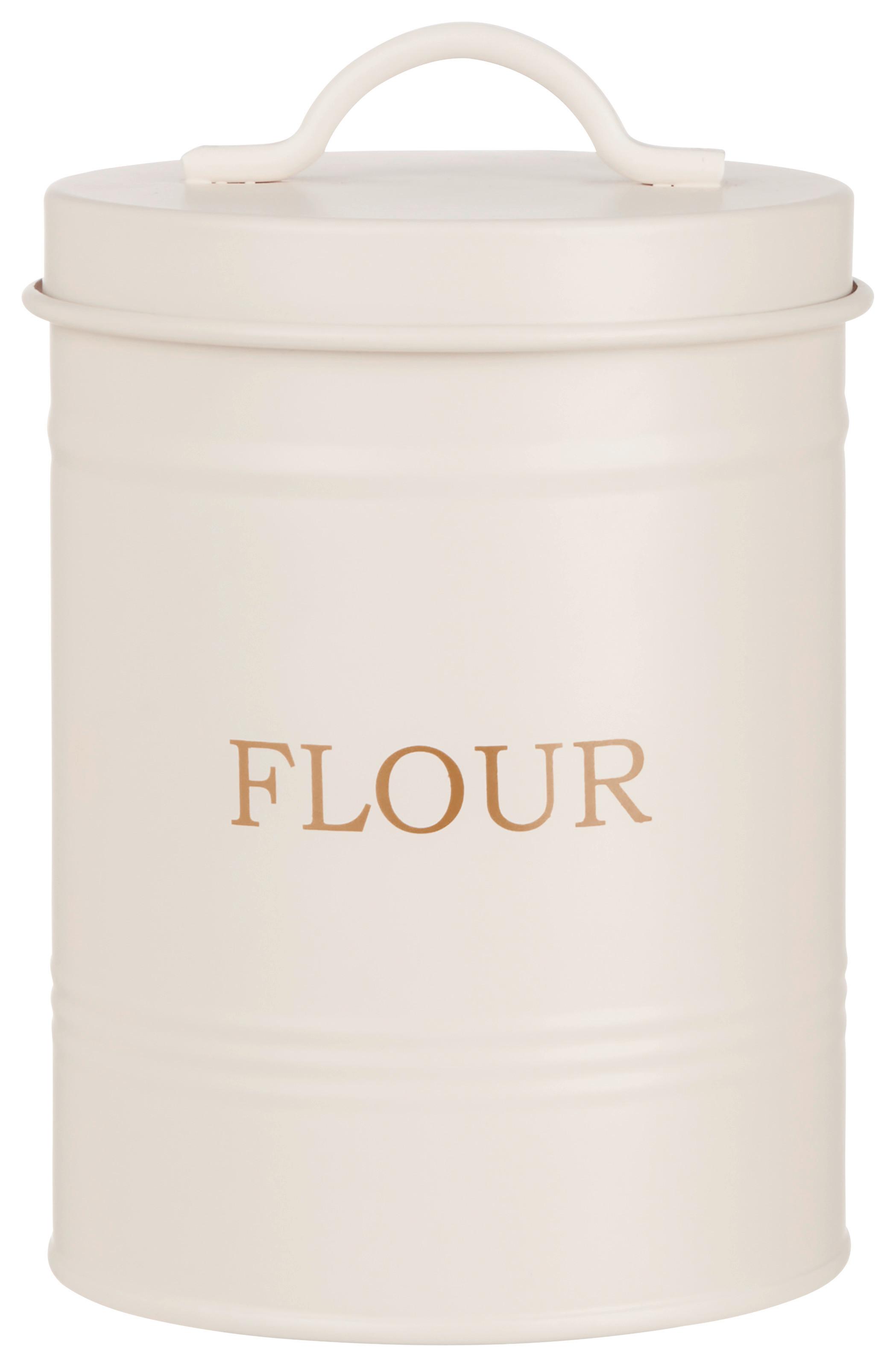 Vorratsdose Berta in Beige ca. 1,2l - Beige/Creme, MODERN, Metall (11/15cm) - Modern Living