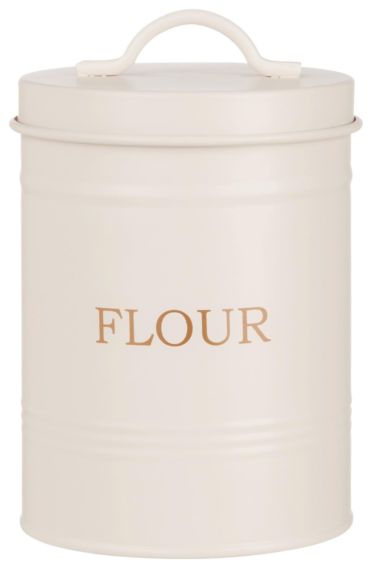 Vorratsdose Berta in Beige ca. 1,2l - Beige/Creme, MODERN, Metall (11/15cm) - Modern Living