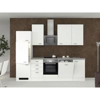 Kuhinjski Blok Z Aparati Wito, Bela - barve nerjavečega jekla/bela, Moderno, umetna masa/leseni material (280cm) - FlexWell