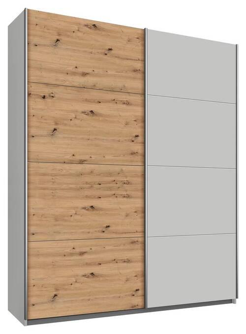 DULAP FELDKIRCH - culoare lemn stejar/gri, Modern, material pe bază de lemn (181/229/62cm)