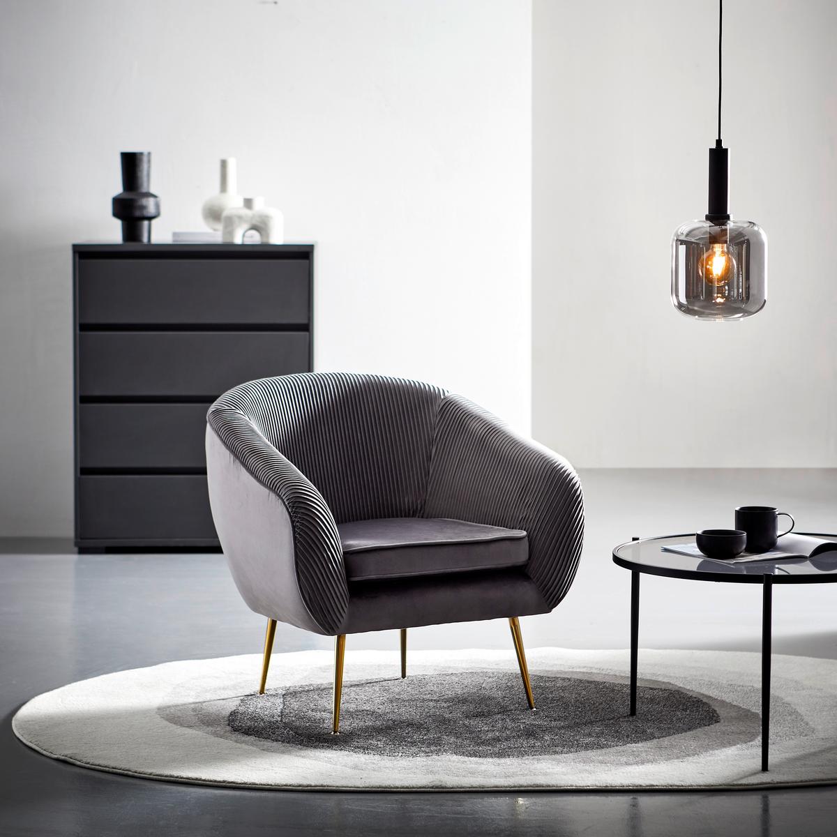 KOMODA LINE - antracytowy, Design, materiał drewnopochodny/tworzywo sztuczne (80/103/48cm) - Carryhome