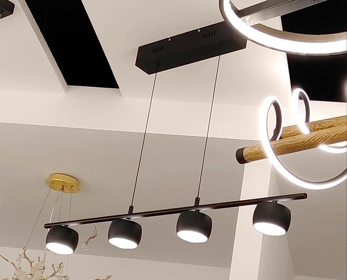 LED-Hängeleuchte Topl Schwarz/Weiß max. 30 Watt - Schwarz/Weiß, MODERN, Kunststoff (100/10/120cm)