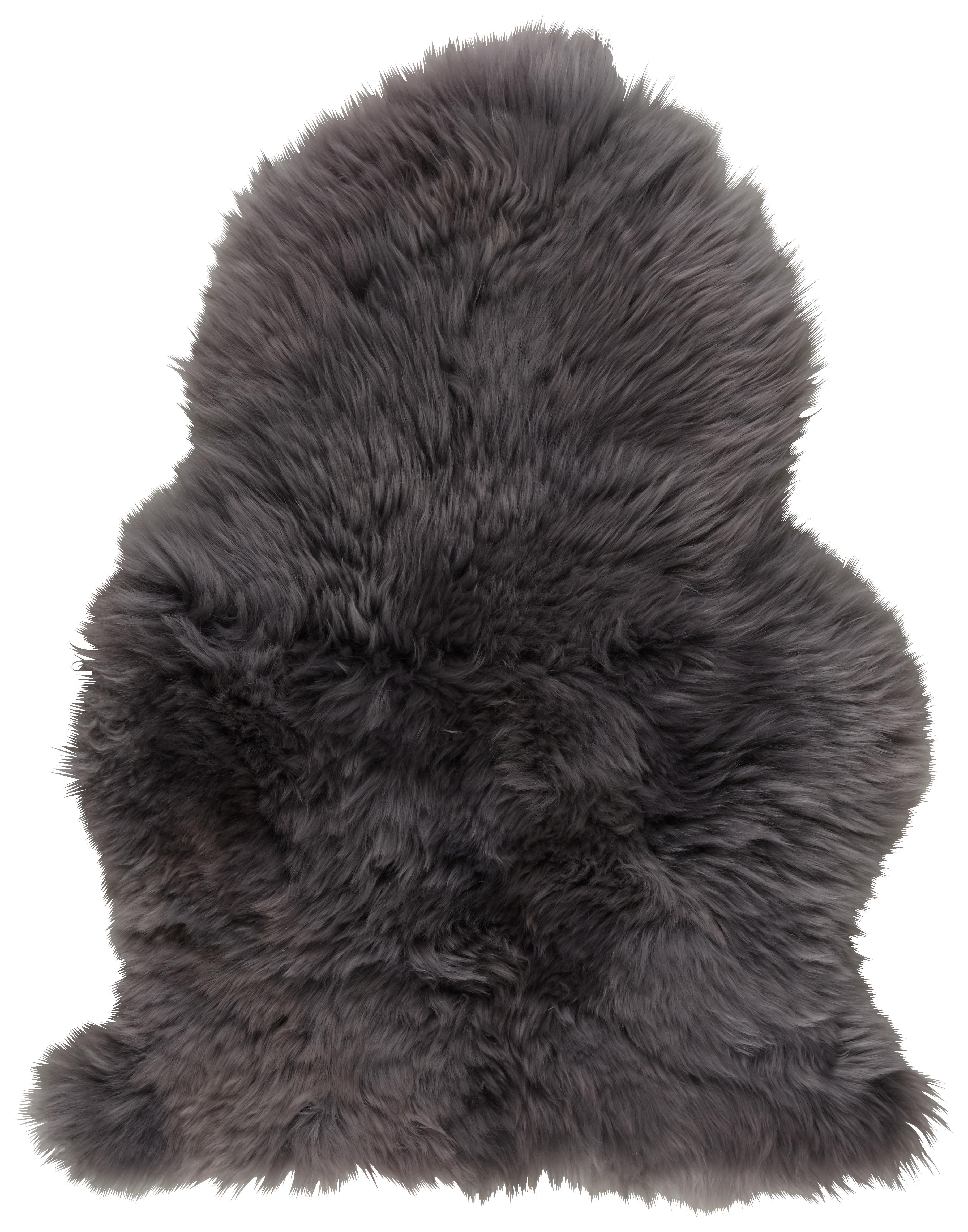 Schaffell Emma in Hellgrau ca. 60x45cm - Hellgrau, Textil (60/45cm) - Mömax modern living