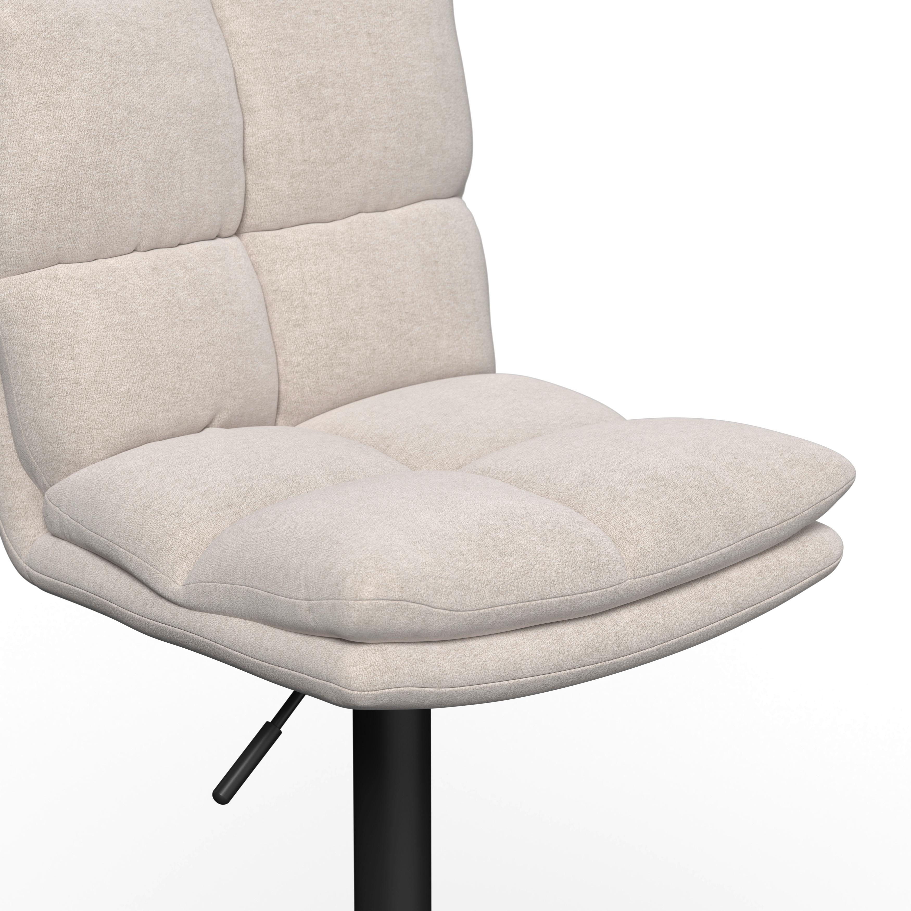 BARPALL CAJA - svart/cremefärgad, Modern, metall/trä (47/87-107/49cm) - Bessagi Home