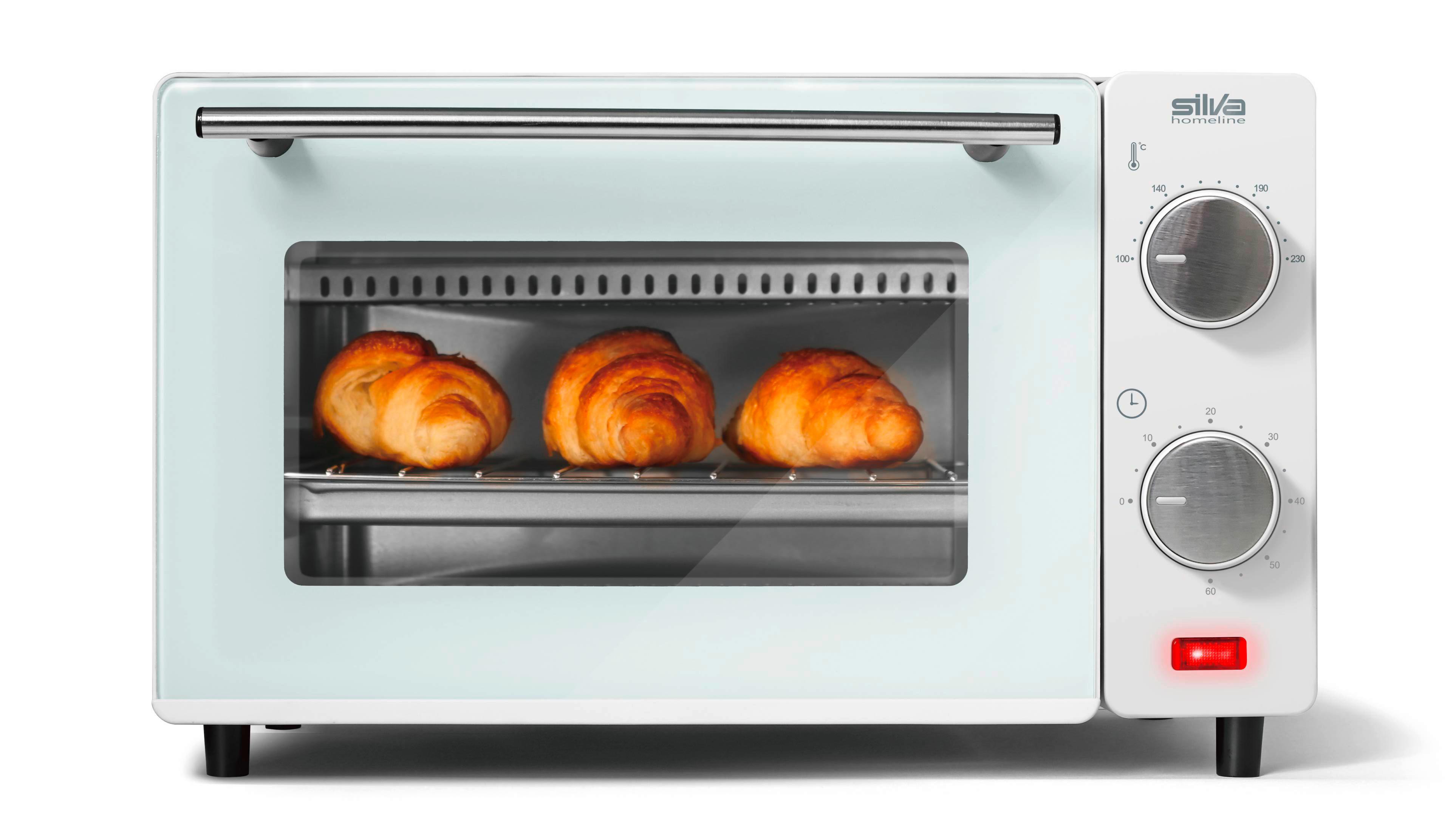 Minibackofen Levin max. 650 Watt - Weiß, Kunststoff/Metall (36,2/25,5/22cm) - Silva Homeline
