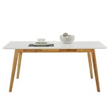 Étkezőasztal Durham - Barna/Fehér, modern, Faalapú anyag/Fa (180/76/90cm) - Mömax modern living