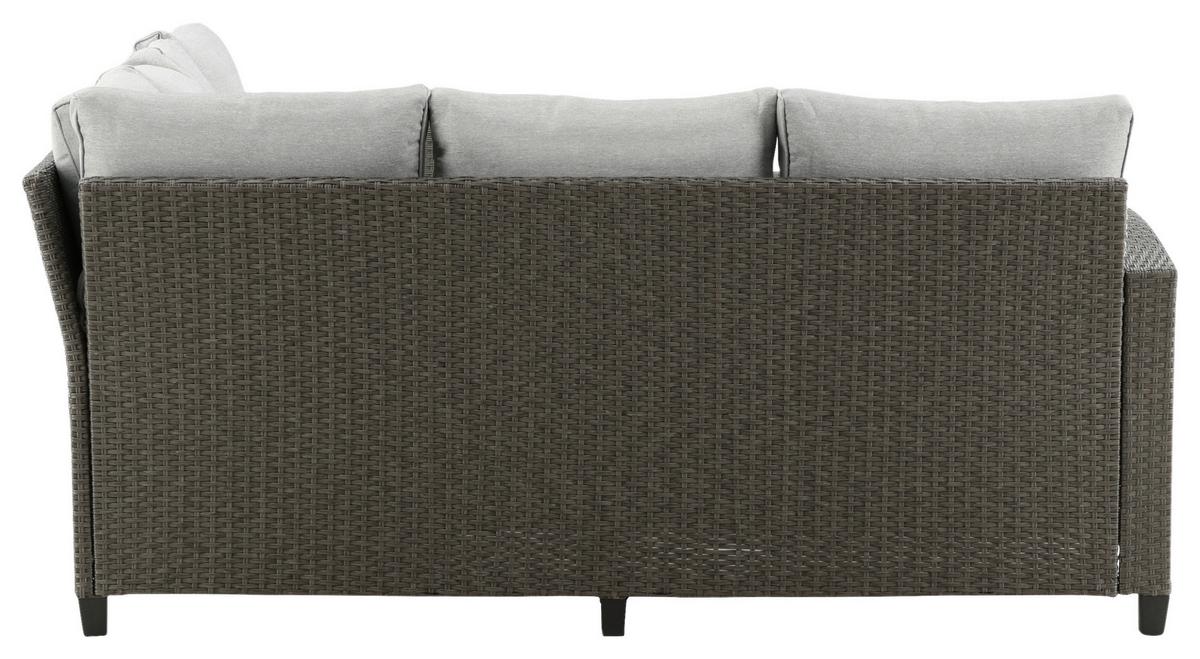 Dining-Loungeset Brentwood Grau - Grau, KONVENTIONELL, Kunststoff - Gardenson