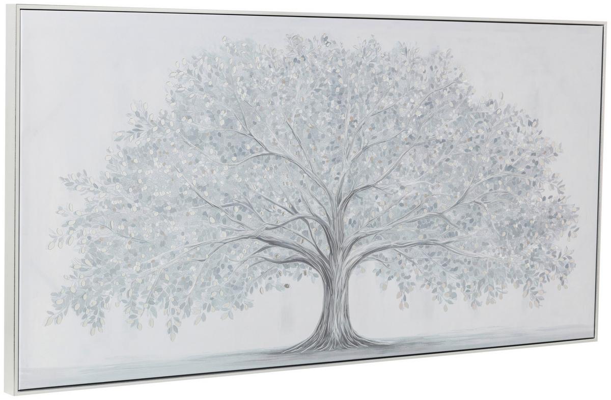 Slika Sa Ramom 140x70cm Lizel - tamnosiva/bela, Konvencionalno, drvo/tekstil (140/70/4,5cm) - Mömax