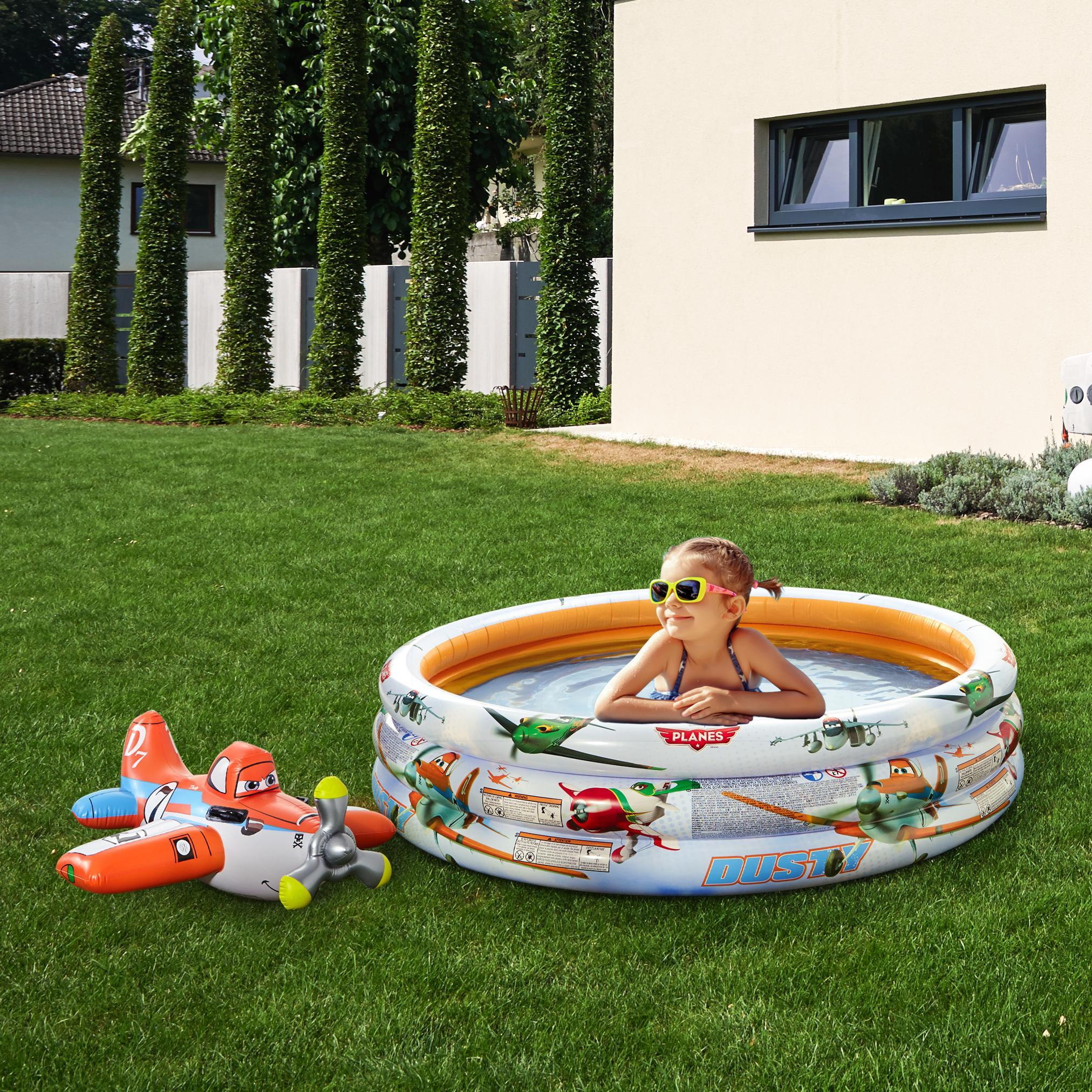 Kinderschwimmbecken in Orange/Weiß - Orange/Weiß, MODERN, Kunststoff (168cm) - Intex