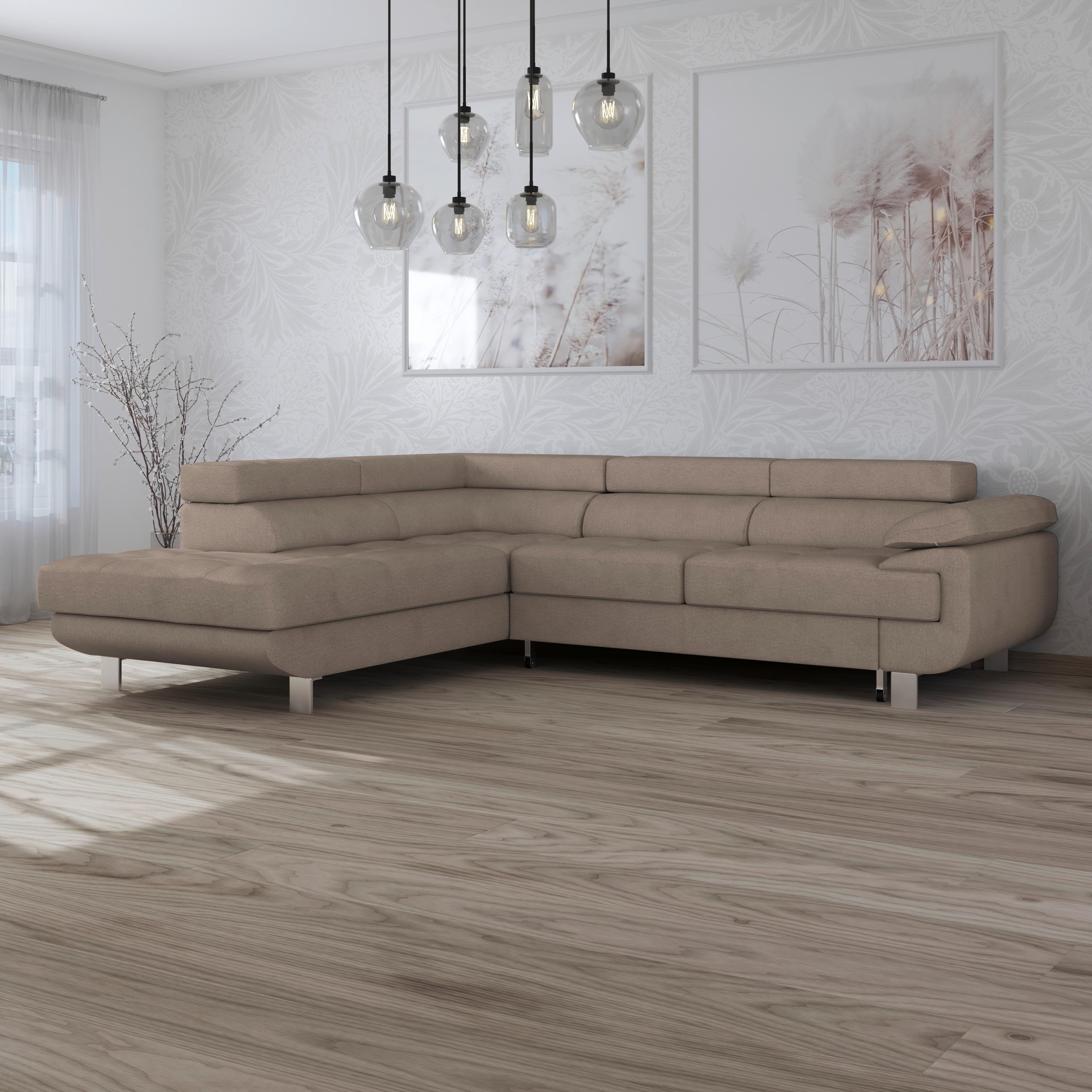 Coltar SAVONA - taupe, Modern, textil (230/270cm) - Ondega
