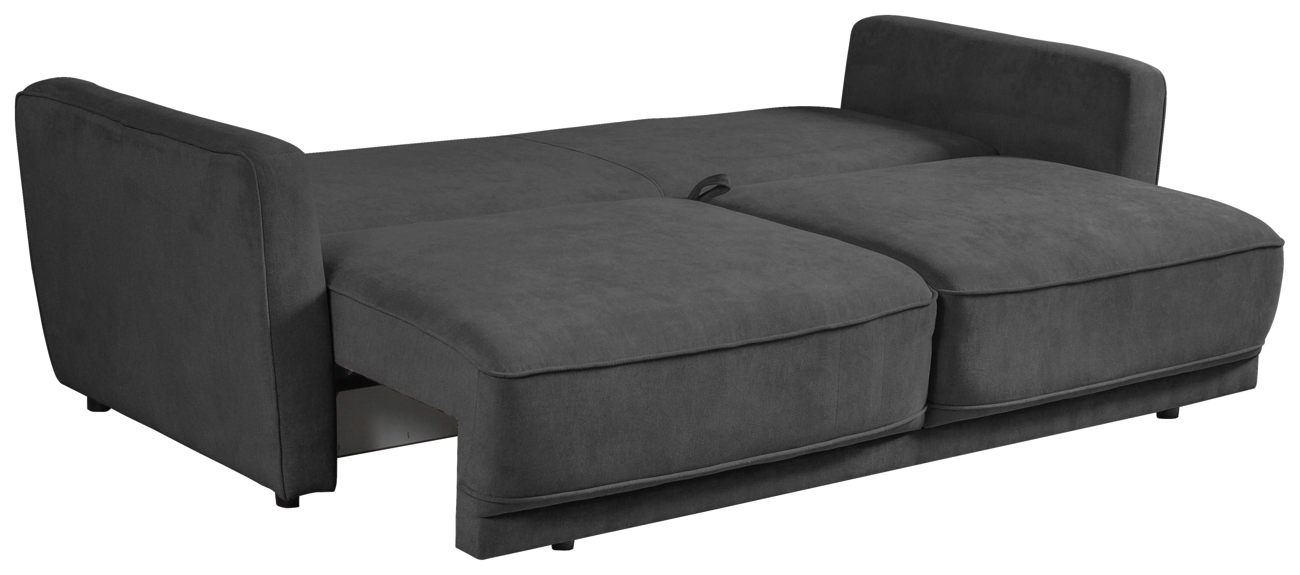 Bettsofa in Anthrazit - Beige/Anthrazit, Modern, Kunststoff/Textil (238/90/104cm) - Modern Living
