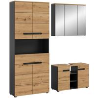 BAIE CANU - stejar Artisan, Modern, sticlă/material pe bază de lemn (156cm) - MID.YOU