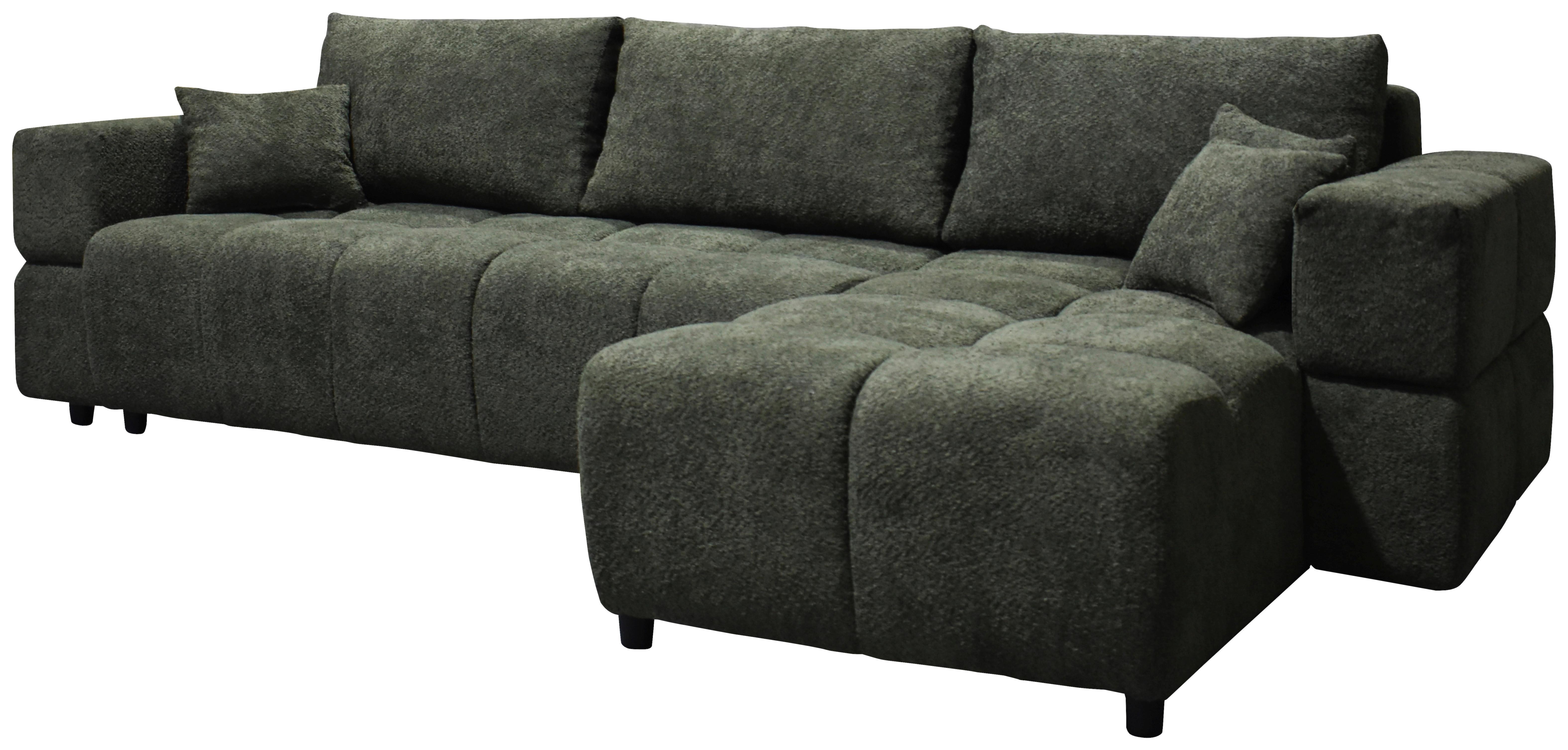 Kutna Garnitura Gabby - tamno zelena/crna, Moderno, drvni materijal/drvo (294/86/173cm)