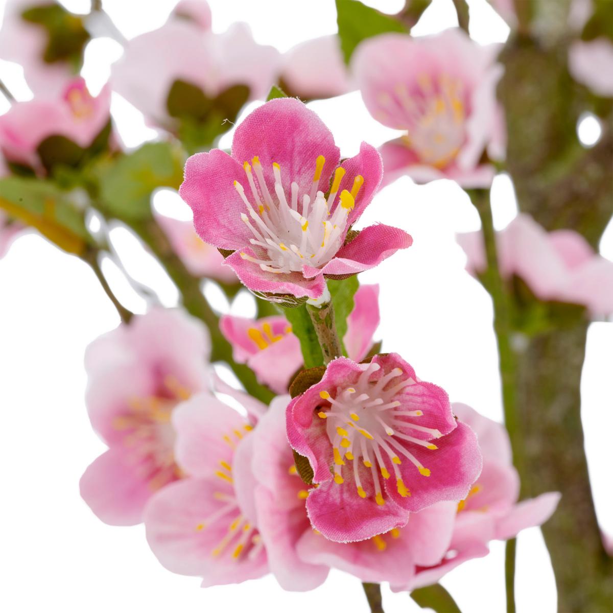 Kirschblütenzweig Kirschblüte Rosa ca. 105cm - Schwarz/Rosa, Basics, Kunststoff/Metall (105cm) - Mömax