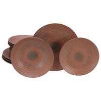 Jedilni Servis Neapel Terra, 12-Delni - rjava/terakota, Basics, keramika - Creatable