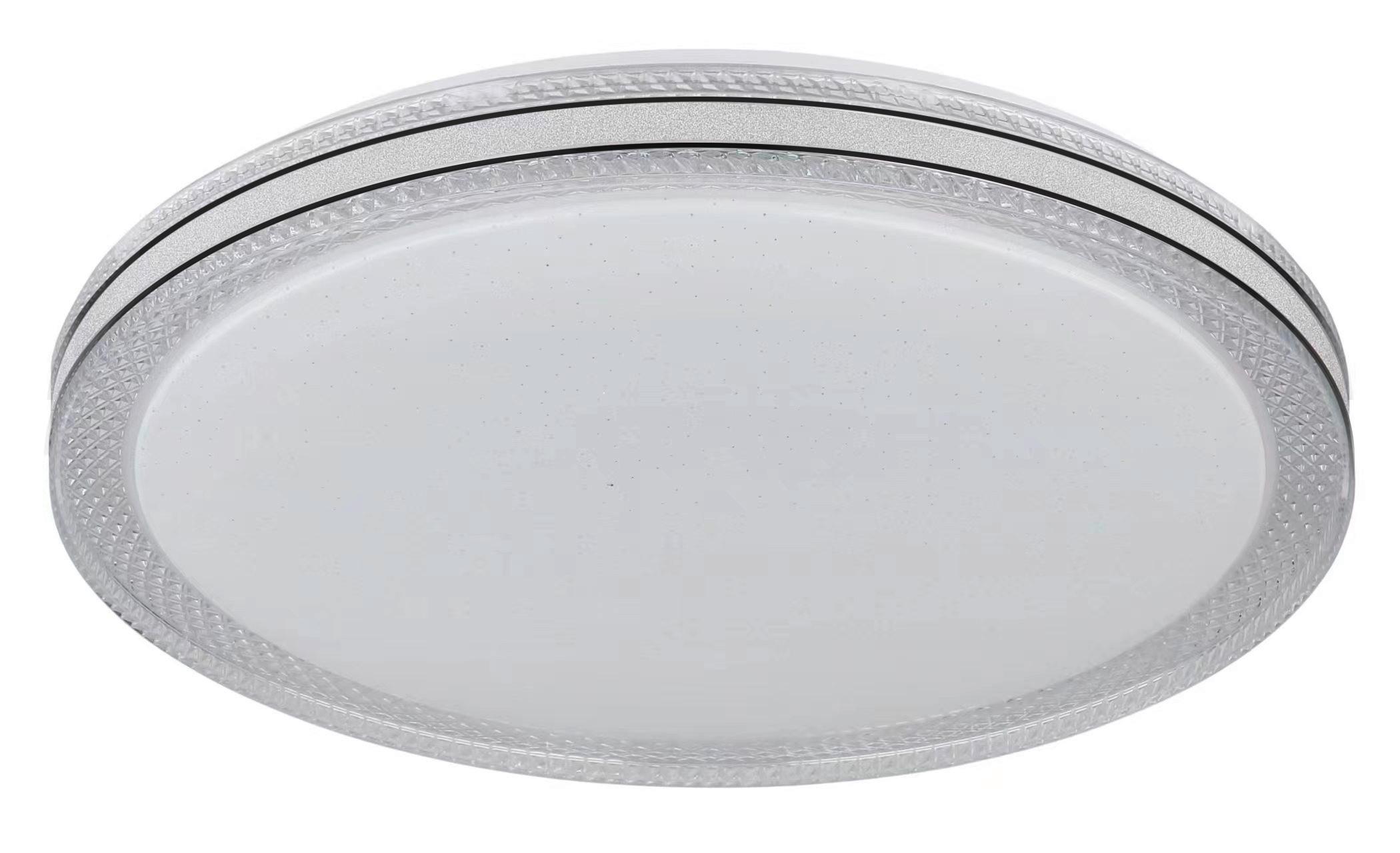 LED-DECKENLEUCHTE 41263-24 - Klar/Weiss, Konventionell, Kunststoff/Metall (49/7cm) - Globo