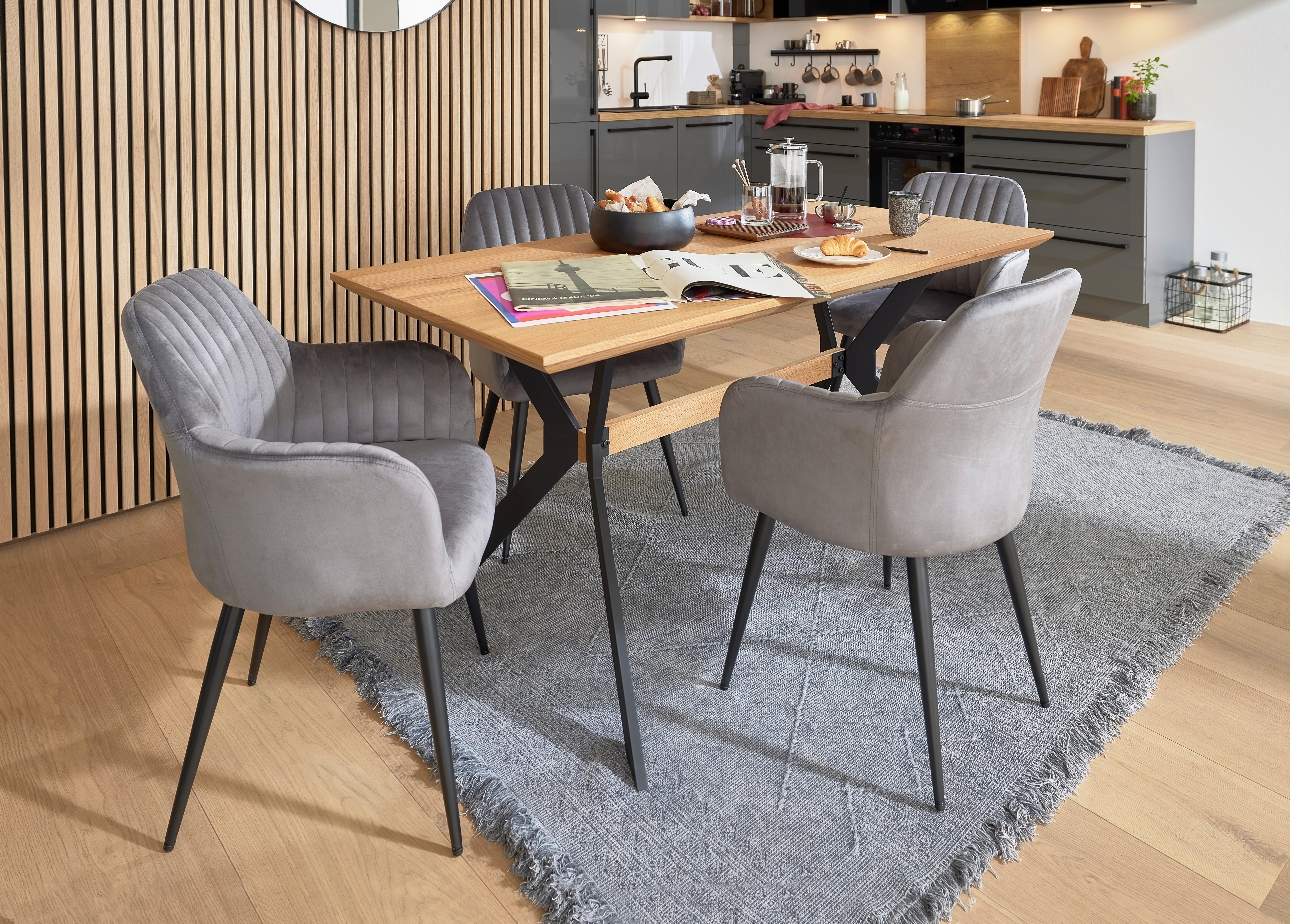 AKUSTIKPANEL GRACE 2ER-SET -SB- - svart/ekfärgad, Modern, trämaterial/trä (60,5/120/2,2cm) - Mömax