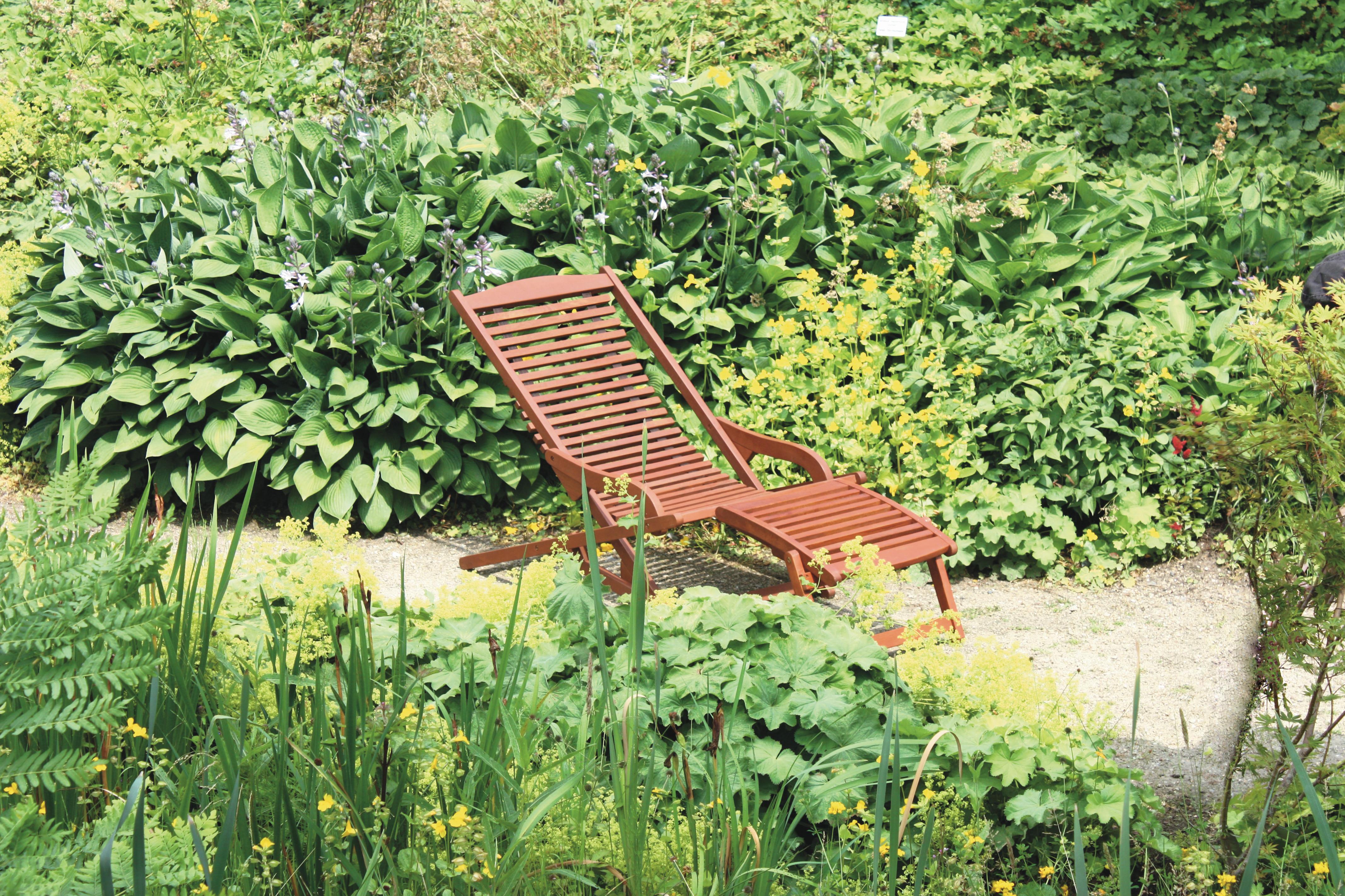 Sonnenliege Holz Alaska ca. 60x145 cm geölt - Beige/Braun, Basics, Holz/Kunststoff (59,5/78/145cm) - Gardenson