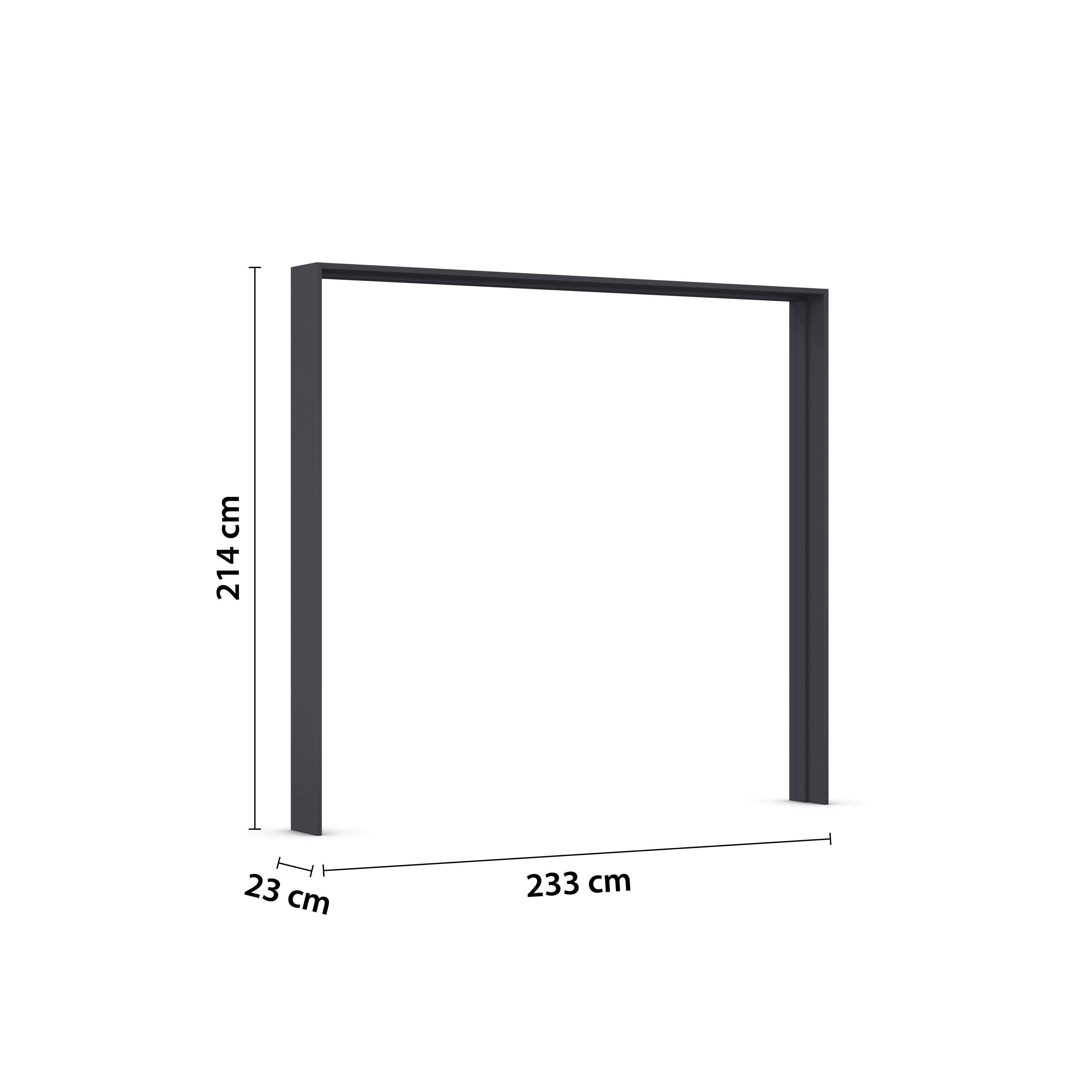 PASSEPARTOUT CASPIO - gri, Konventionell, material pe bază de lemn - Premium Living