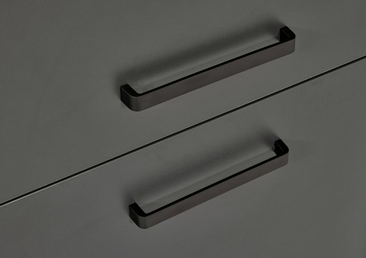 Geräteumbauschrank Venet, Anthrazit/Artisan Eiche - Anthrazit/Schwarz, ROMANTIK / LANDHAUS, Holzwerkstoff/Metall (70/167/60cm) - Mömax