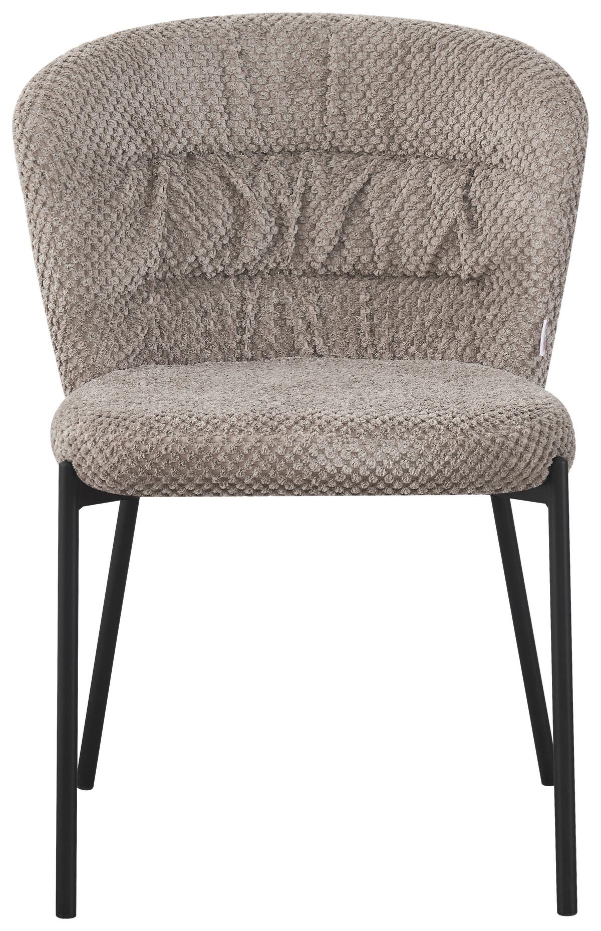 Stuhl Emily Grau - Schwarz/Grau, LIFESTYLE, Holz/Textil (55/79/59cm) - Mömax