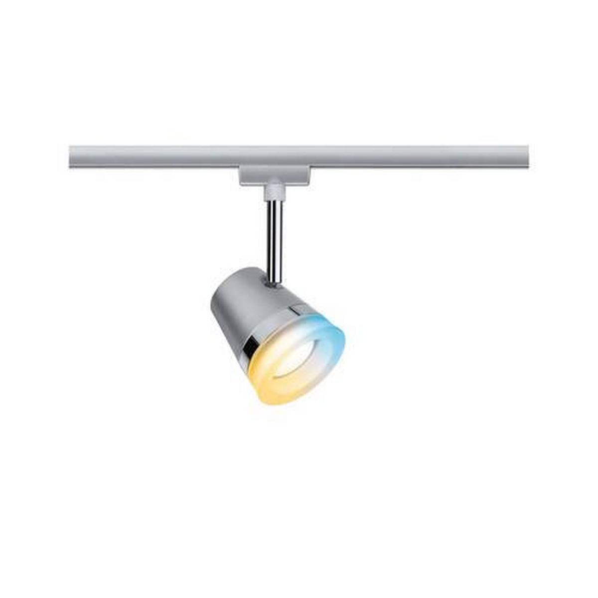 Schienensystem-Strahler Spot Cone in Chromfarben max. 5 W - Chromfarben, Basics, Metall (8,5/18,5cm) - Paulmann