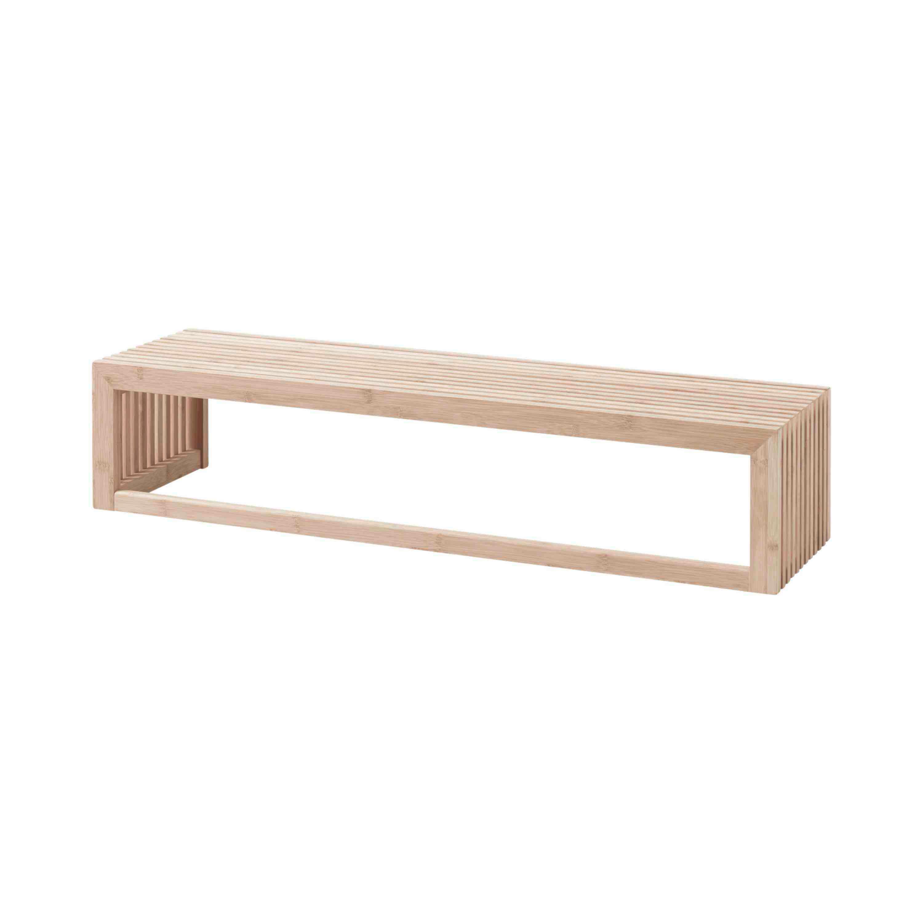 Wandgarderobe Rib Regal - Naturfarben, Design, Holz (94,5/20/27cm) - MID.YOU